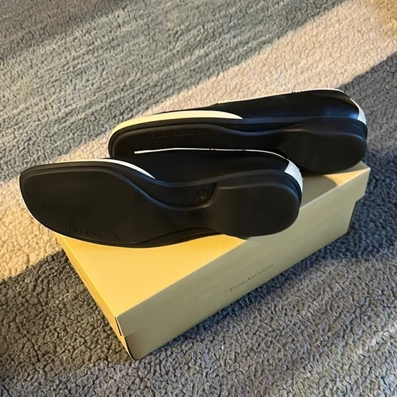 Enzo Angiolini Black and White Loafers - Picture 7 of 8